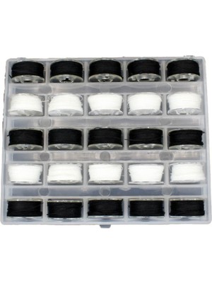 Bidoluhobi Dikiş Iplikli Masura Siyah-Beyaz