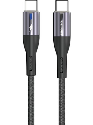 Lenyes LC535 Type-C To Type-C Hızlı Şarj Özellikli Data ve Şarj Kablosu 60W 1m Siyah