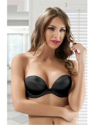 Le Jardin 7036 Blanche Kadın Sihirli Çift Dolgulu Straplez Sütyen