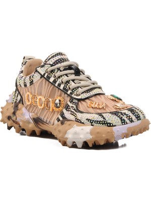 Ayakmod Bej Kadın Spor Ayakkabı