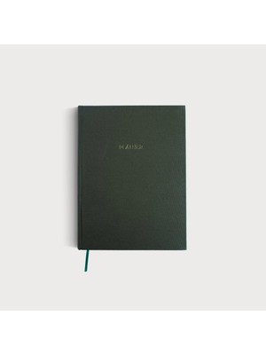Planner - A5 Haki Keten Cilt Bezli Tarihsiz Haftalık Ajanda/süresiz Haftalık Planlayıcı