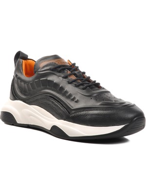 Ayakmod Siyah  Deri Erkek Klasik Ayakkabı