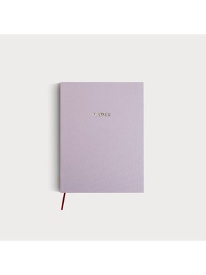 Planner - A5 Pembe Keten Cilt Bezli Tarihsiz Haftalık Ajanda/süresiz Haftalık Planlayıcı
