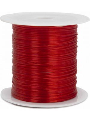 Esnek Renkli Lastikli Misina 9m - KIRMIZI