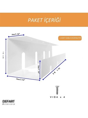 Defart Masa Altı Kablo Yönetim Tepsisi - Kanalı