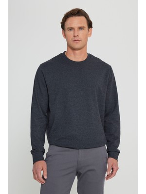 Altınyıldız Classics Standart Fit Normal Kesim 2 İplik Recycle Pamuklu Bisiklet Yaka Sweatshirt
