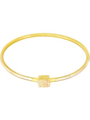 T51 Tuğrul Altın 21 gr(gram) 22 Ayar İşçiliksiz Kilitli Bilezik