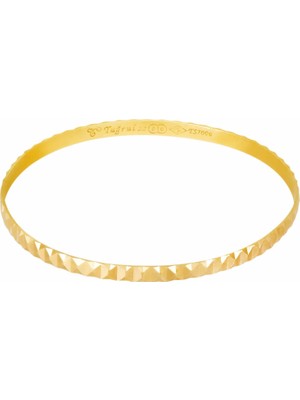 T51 Tuğrul Altın 10 gr (gram) 22 Ayar İşçiliksiz Birce Kalp Bilezik