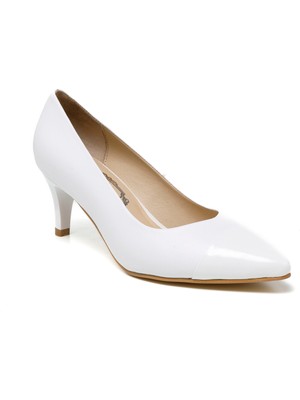 Kadın Topuklu/ Stiletto RC-4007 Deriden Beyaz