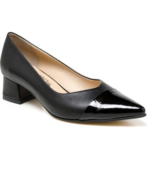 Kadın Topuklu/ Stiletto RC-4006 Deriden Siyah