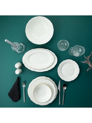 Aryıldız Tiffany Platin 30 Parça 6 Kişilik Yemek Takımı