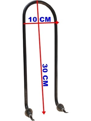 Ender Benmari 30 cm Rekorlu Kıvrık Rezistans 1000W 220V 8,5? Cr-Ni