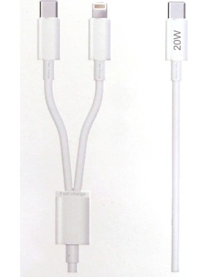Yeni Nesil Usb-C To Lightning Usb-C Hızlı Şarj ve Data Kablosu 5.0A Hızlı Kablo 1 Metre 20W