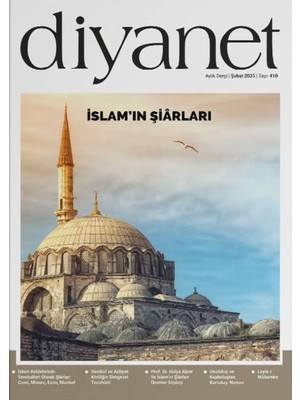 Diyanet Aylık Dergi 410.Sayı  (Şubat 2025)