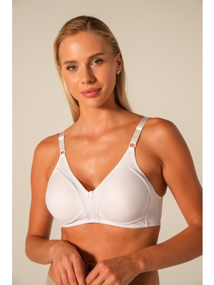 Doğan Kadın Beyaz Süngerli Telsiz Toparlayıcı Sütyen