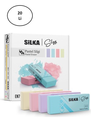 Silka Pastel Silgi 4 Renk 20LI