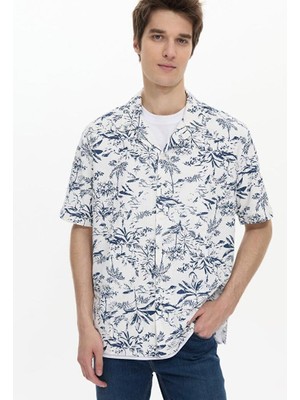 Ltb HAMEKE X Çiçek Desenli Erkek  Gömlek 12244915225008