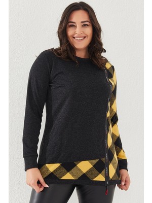 Lady Majestic Kadın Büyük Beden Sweatshirt