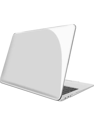 TEKNETSTORE Apple Macbook Air M4 13.6'' 2025 Kılıf Şeffaf Parlak Tam Koruma Kristal Kapak A3240