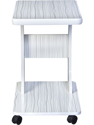 Eliusta Tekerlekli C Yan Sehpa Ofis Sehpası Laptop Sehpası  Mdf Koltuk Yanı Sehpa