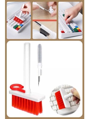 Fırça Telefon Bilgisayar Klavye Temizleme Fırçası Lens 5in1 Kablosuz Bluetooth Oyuncu Temizlik Aparatı