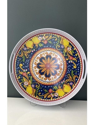 Lamedore Flavor Yuvarlak Tepsi 37X37X5 cm