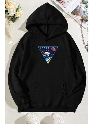 Only Trendwear Unisex Space Baskılı Sweatshirt