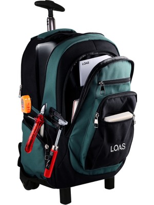 Loas LSTCS29-T Profesyonel Tekerlekli Sırt Çantası Su Geçirmez Malzemeden Yapılmış 42x24x54cm