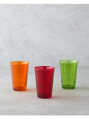 English Home Hues Cam 3'lü Bardak 290 ml Renkli