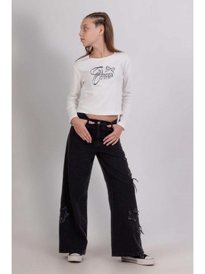 Dmb Kız Yıldızlı Kot  Pantolon  25YDMB9780