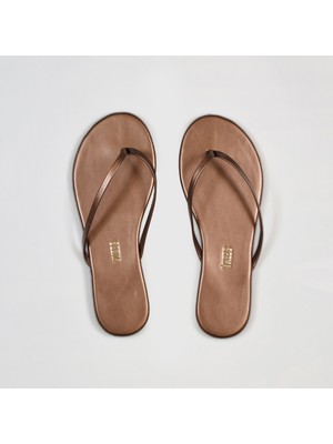 Tkees Kadın Bronz Parmak Arası Terlik