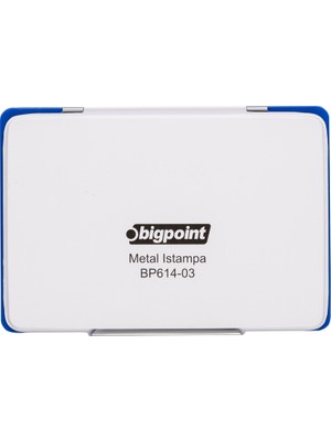 Bigpoint Metal Istampa Yüksek Emicili Iç Yüzeyli Mürekkep Damga Pedi 14 x 10 cm Büyük Boy