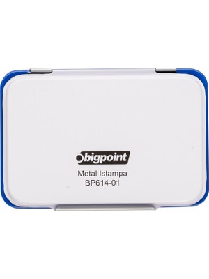 Bigpoint | Metal Istampa, Yüksek Emicili Iç Yüzeyli Mürekkep, Damga Pedi, 10 x 7 cm - Küçük Boy