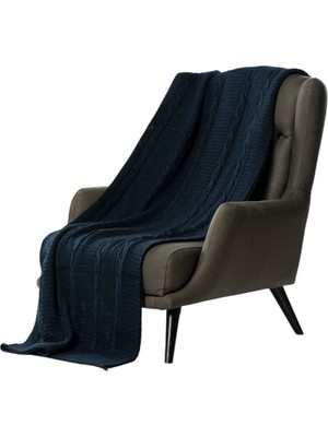 Woolhome Triko Örgü Tv Battaniyesi 170X130