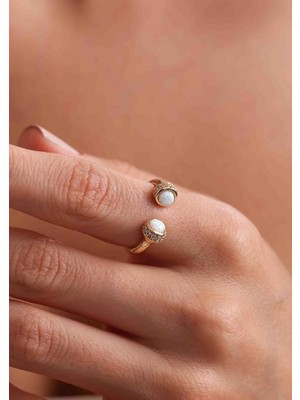 Bayar Gold 14 Ayar Altın Opal Glow Yüzük