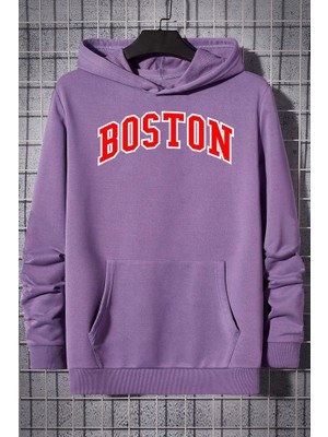 Only Trendwear Unisex Boston Baskılı Sweatshirt
