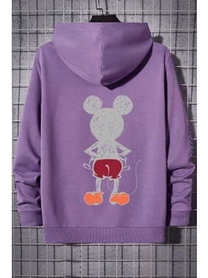 Only Trendwear Unisex Mause Sırt Baskılı Sweatshirt