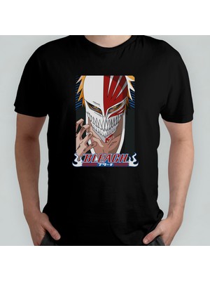 Pixxa Bleach Kurosaki Ichigo %100 Pamuklu Bisiklet Yaka T-Shirt Model 1