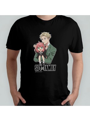 Pixxa Spy x Family Anya  %100 Pamuklu Bisiklet Yaka T-Shirt Model 5