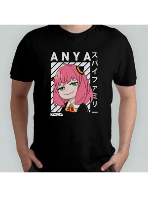 Pixxa Spy x Family Anya  %100 Pamuklu Bisiklet Yaka T-Shirt Model 2