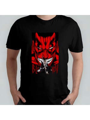 Pixxa Bleach Zaraki Kenpachi %100 Pamuklu Bisiklet Yaka T-Shirt Model 3