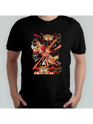 Pixxa Dragon Ball Goku %100 Pamuklu Bisiklet Yaka T-Shirt Model 7