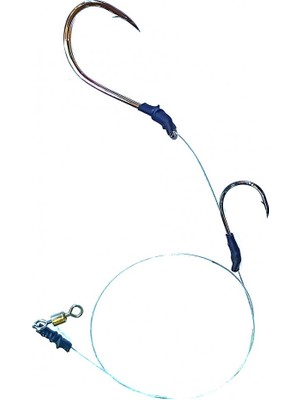 Trança Balıkçılık Çelik Telli Gezer Iğneli Kofana Takımı 6/0 Fudo Iğne