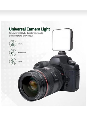 49 Ledli Selfie Işığı Tripod ve Kamera Uyumlu Taşınabilir Mini LED Işık Selfie ve Video Işığı