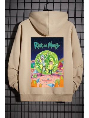Only Trendwear Unisex Rick And Morty Baskılı Sweatshirt
