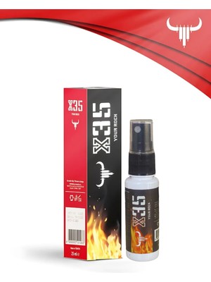X35 Your Rock Erkek Uzun Deneyim Masaj Sprey 25 ml Kayganlaştırıcı ve Dairesel Uygulama İçin