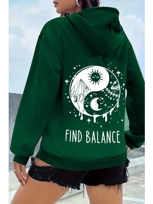 Only Trendwear Unisex Yin & Yang Tasarım Sweatshirt