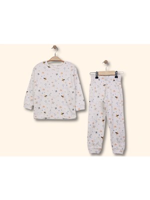 Little Pumpkin Mevsimlik Erkek Çocuk Uçak Desenli Pijama Takımı