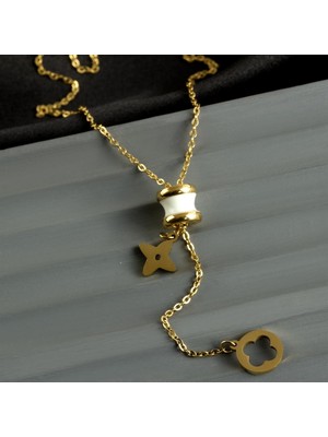 Ebijuteri Gold Renk Çelik Kadın Kolye
