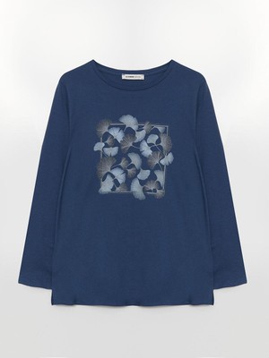 Lcw Grace Bisiklet Yaka Desenli Kadın Bluz